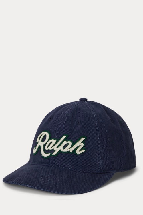 The Ralph Logo Twill Ball Cap Newport Navy