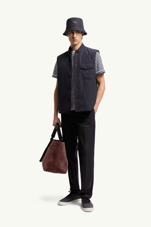MONCLER Sahel Down Gilet Navy Blue - Dale