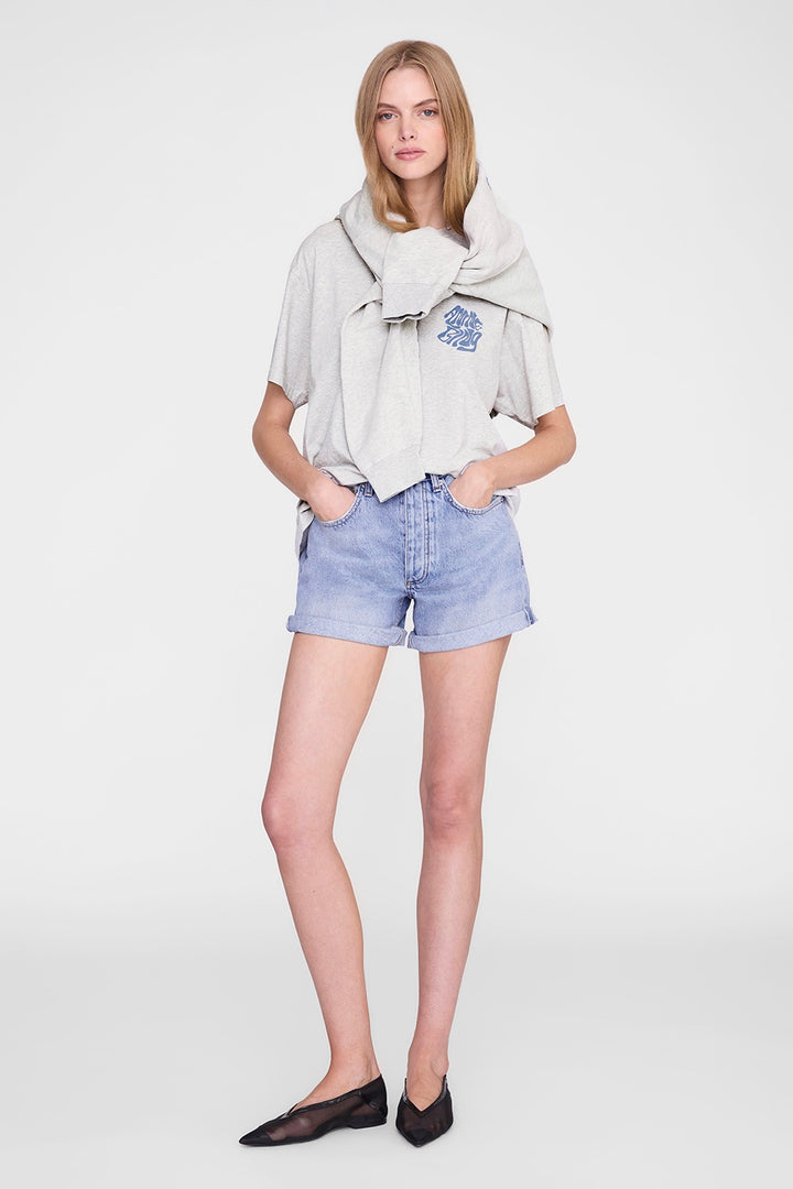 Cade Tee Wave Heather Grey