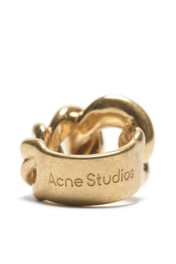 Chunky Chain Ring Semi Matt Gold