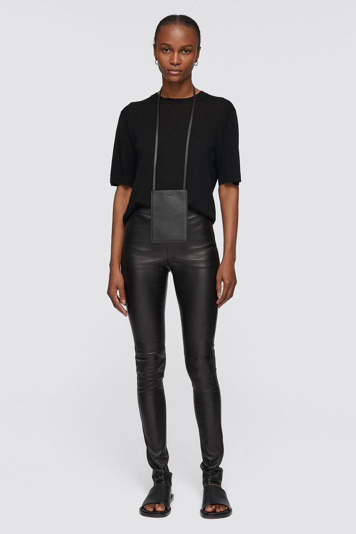 LEGGING-LEATHER STRETCH