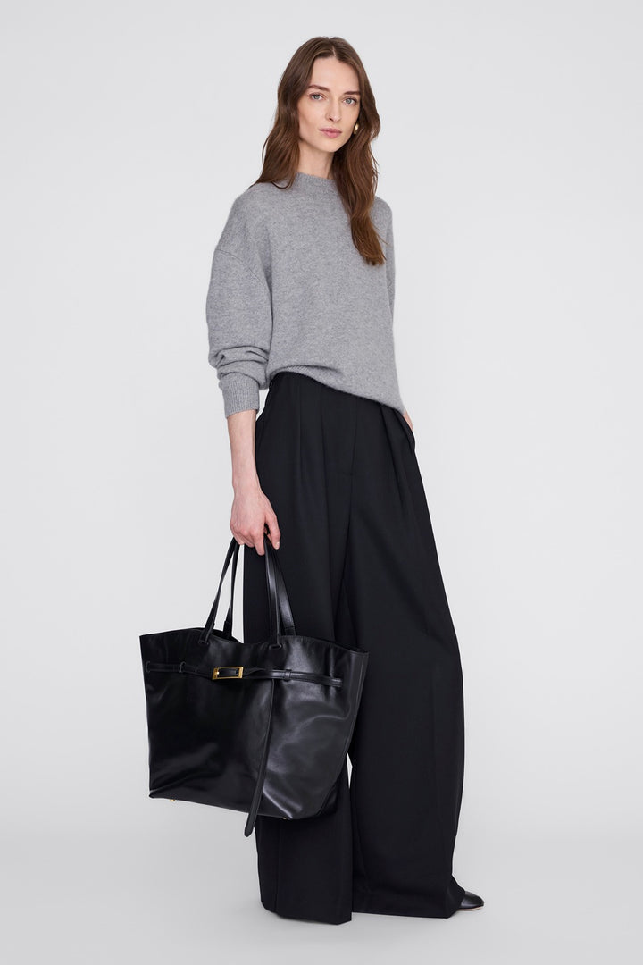 Elly Tote Small Grained Leather Black