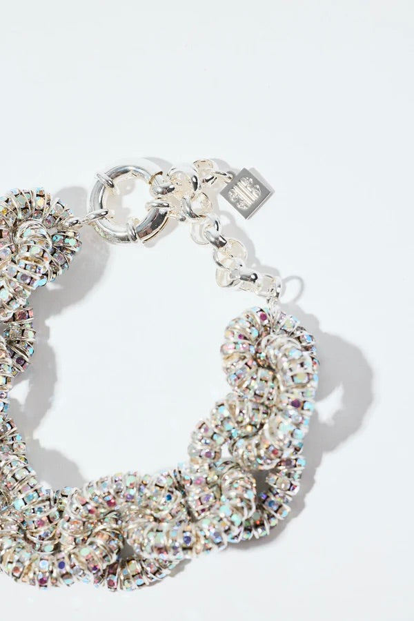 Tiny Tire Bracelet Silver