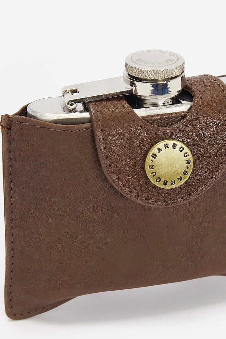 Barbour Hinged Hip Flask 4 oz