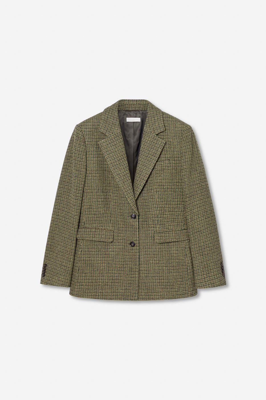 Brook Houndstooth Blazer Green