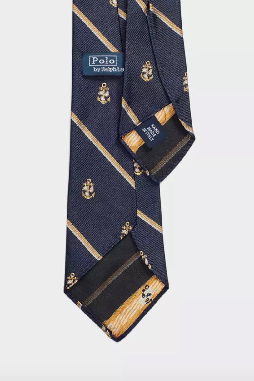 Vintage Neck Tie Navy/Gold