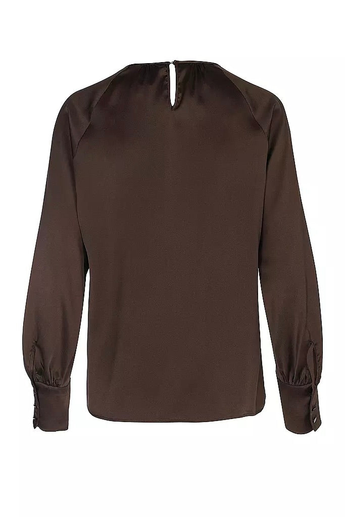 Calao Silk Shirt Brown