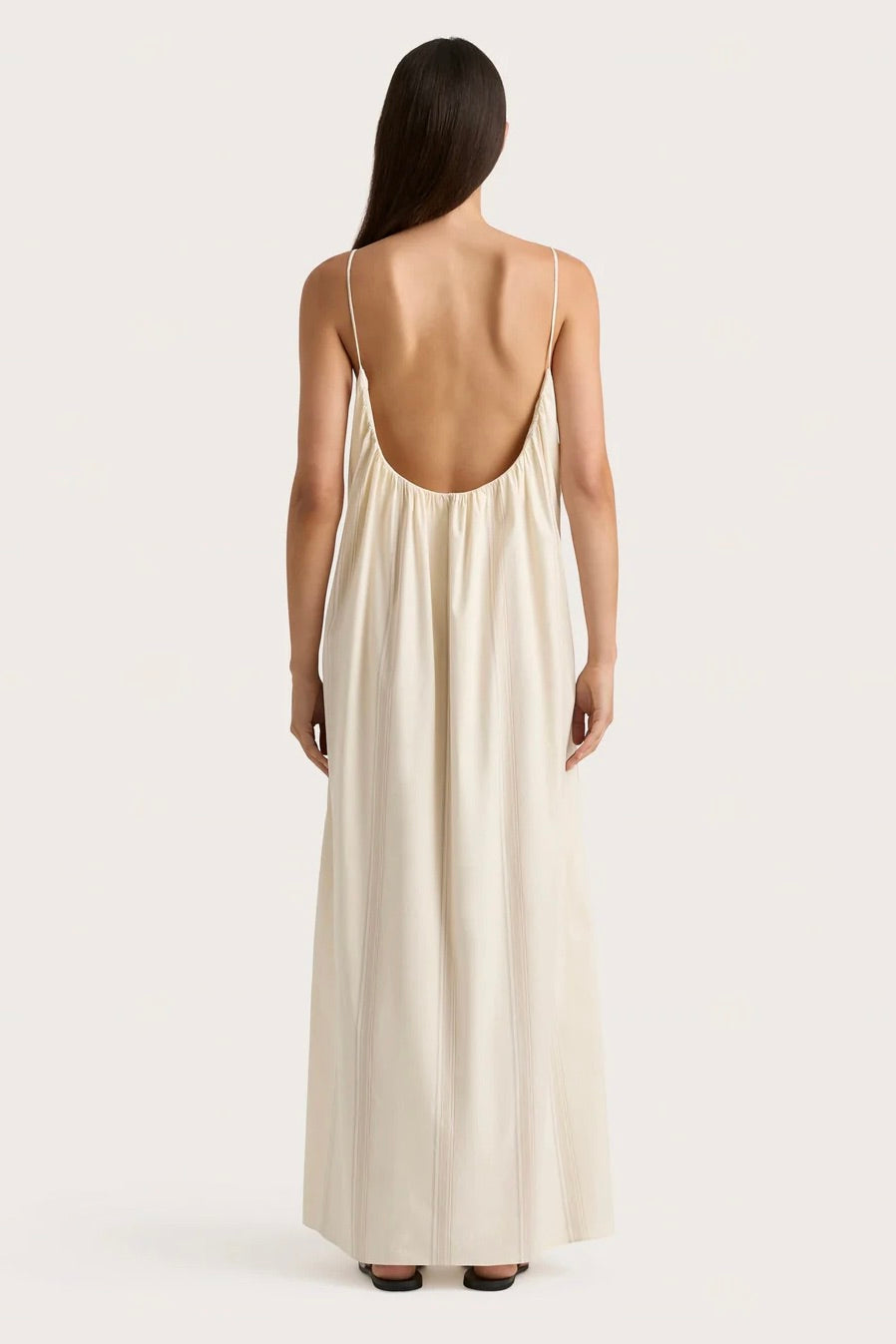 En Vau Maxi Dress Foam/Taupe