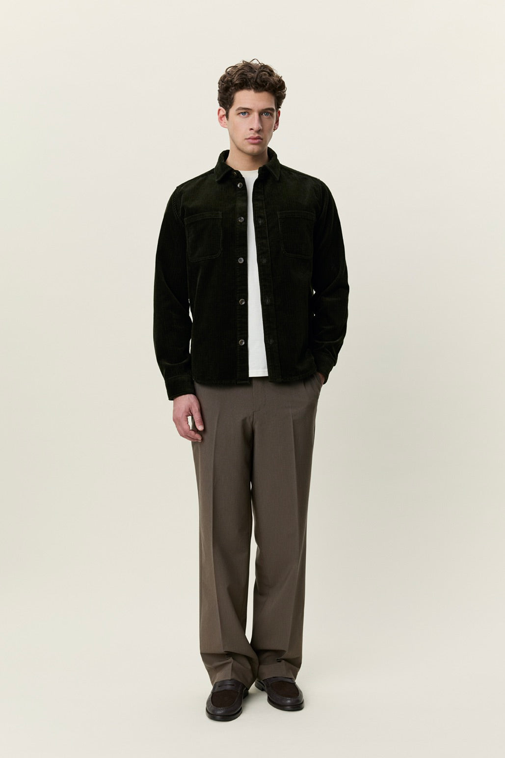Corduroy Overshirt Rosin Green
