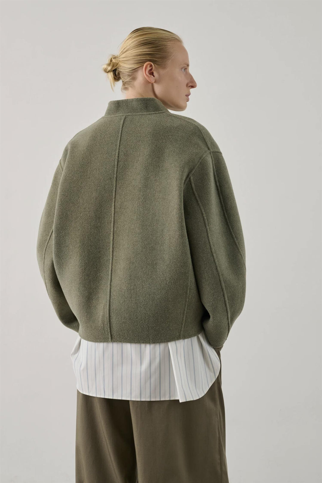 Windsor Short Double-Faced Wool Coat