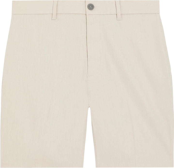 Linen Lyocell Stretch Shorts Silver Lining