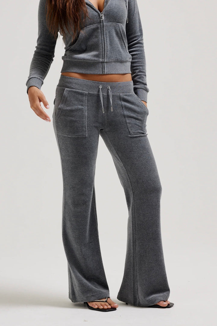 Layla Low Rise Pocket Pant Charcoal Marl