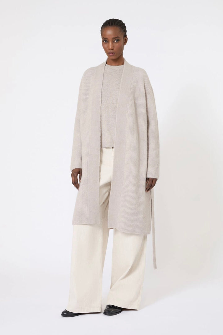 Long Alpaca Wool Cardigan