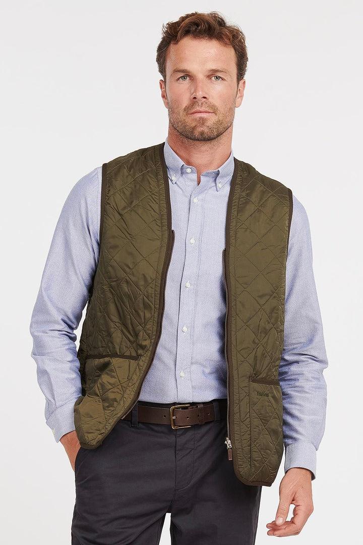 Polarquilt Waistcoat Zip Olive