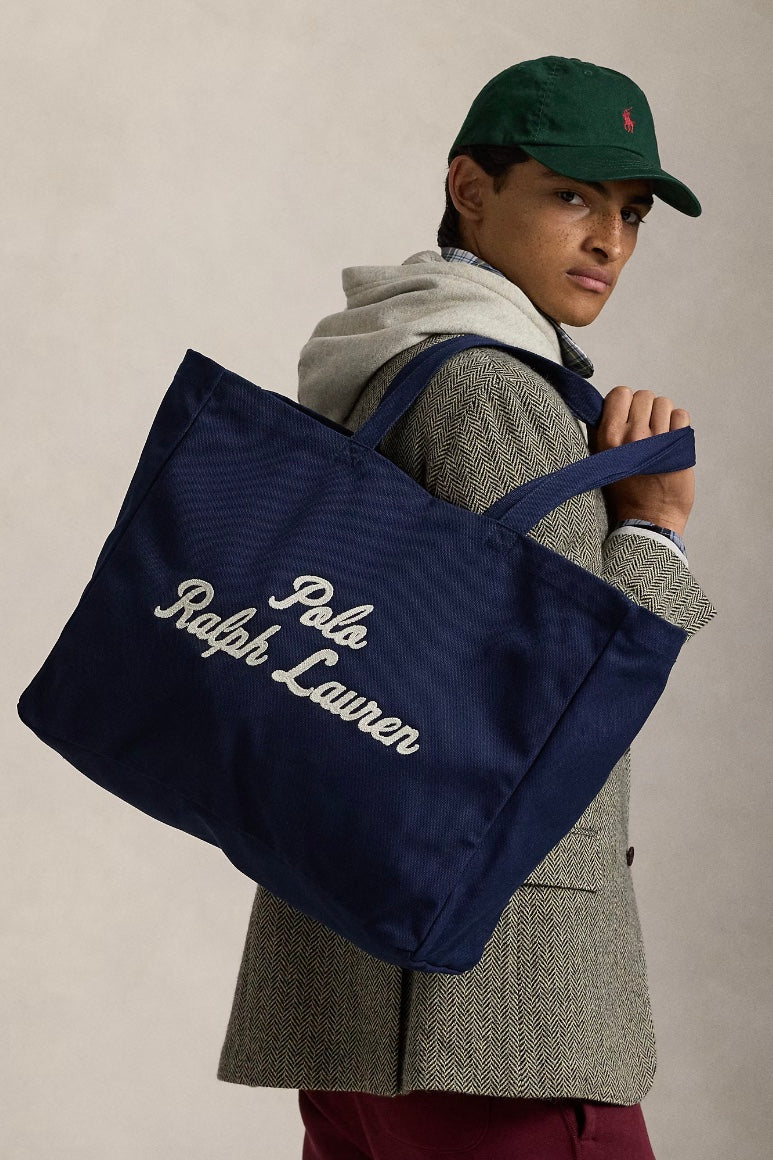 POLO RALPH LAUREN Embroidered Canvas Tote Large - Dale