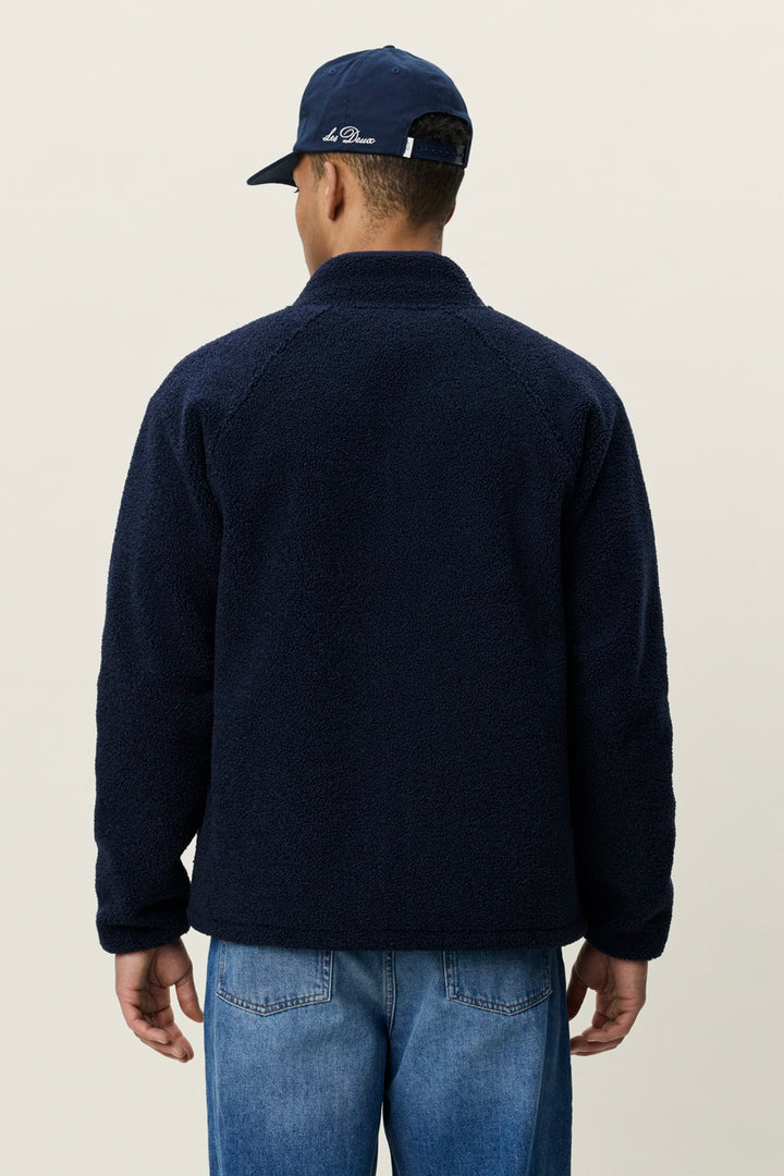 Patch Teddy Jacket Dark Navy