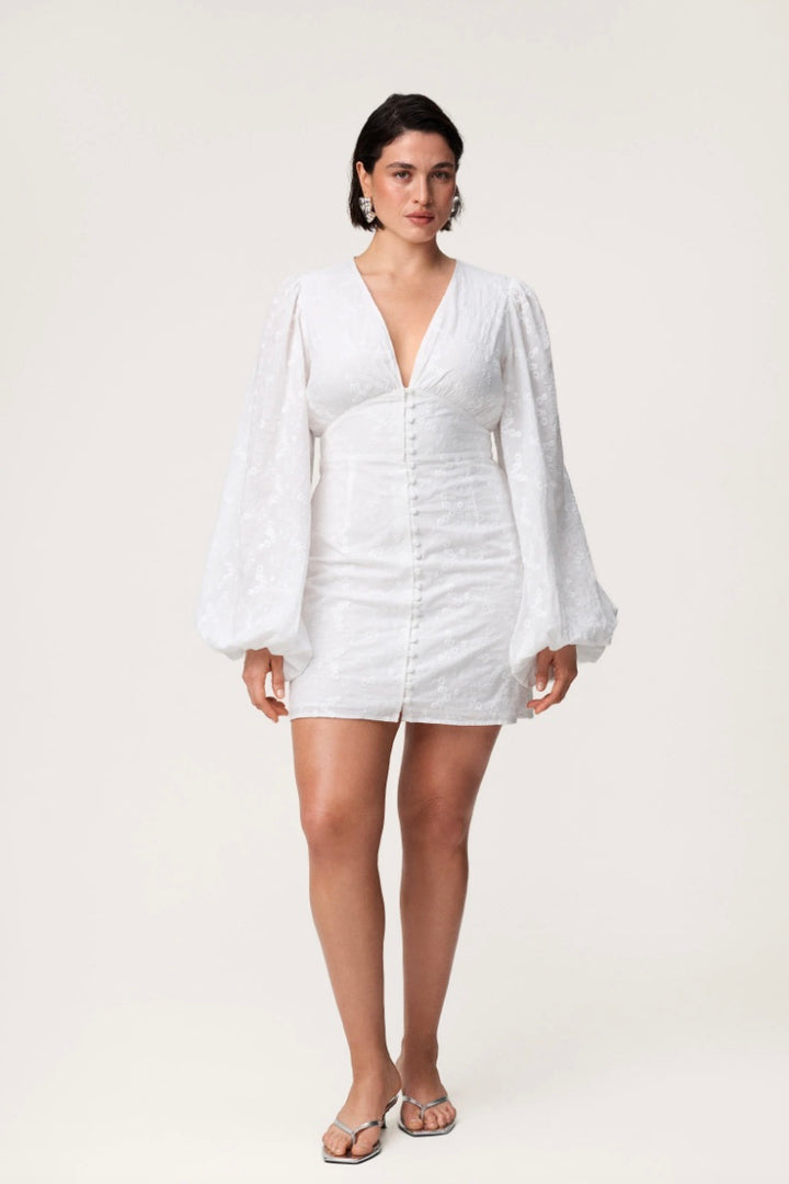 ADOORE Florence Dress White Embroidery - Dale