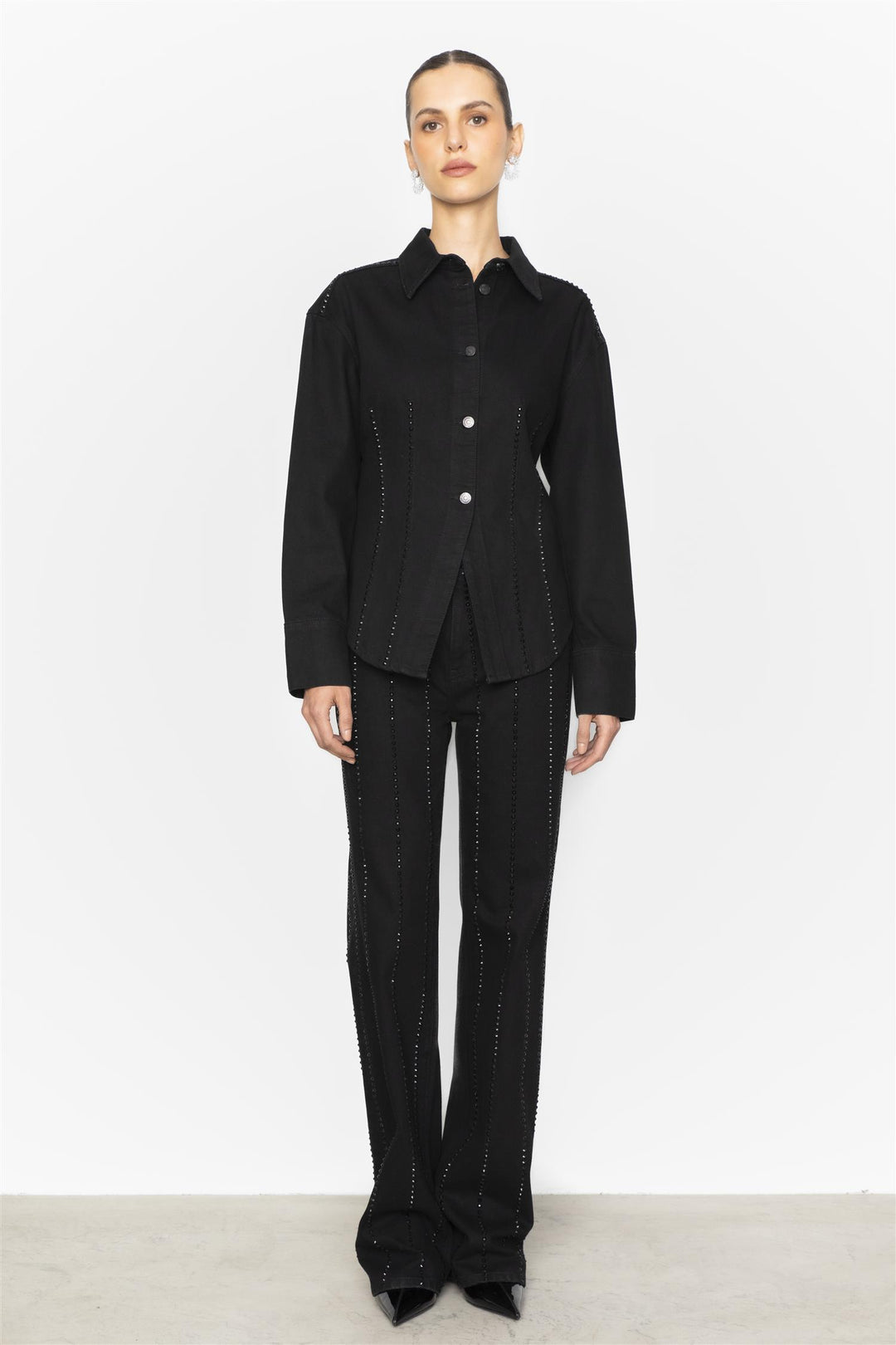 Luca Embellished Black