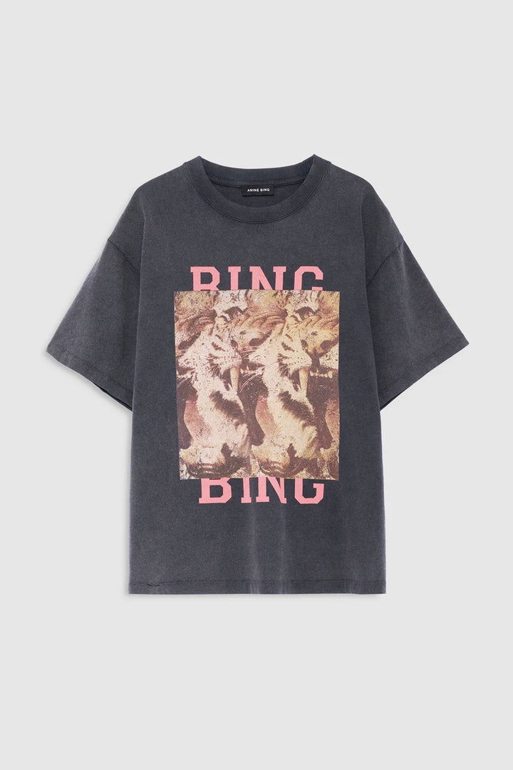 Cade Tee Tiger Bing Washed Black