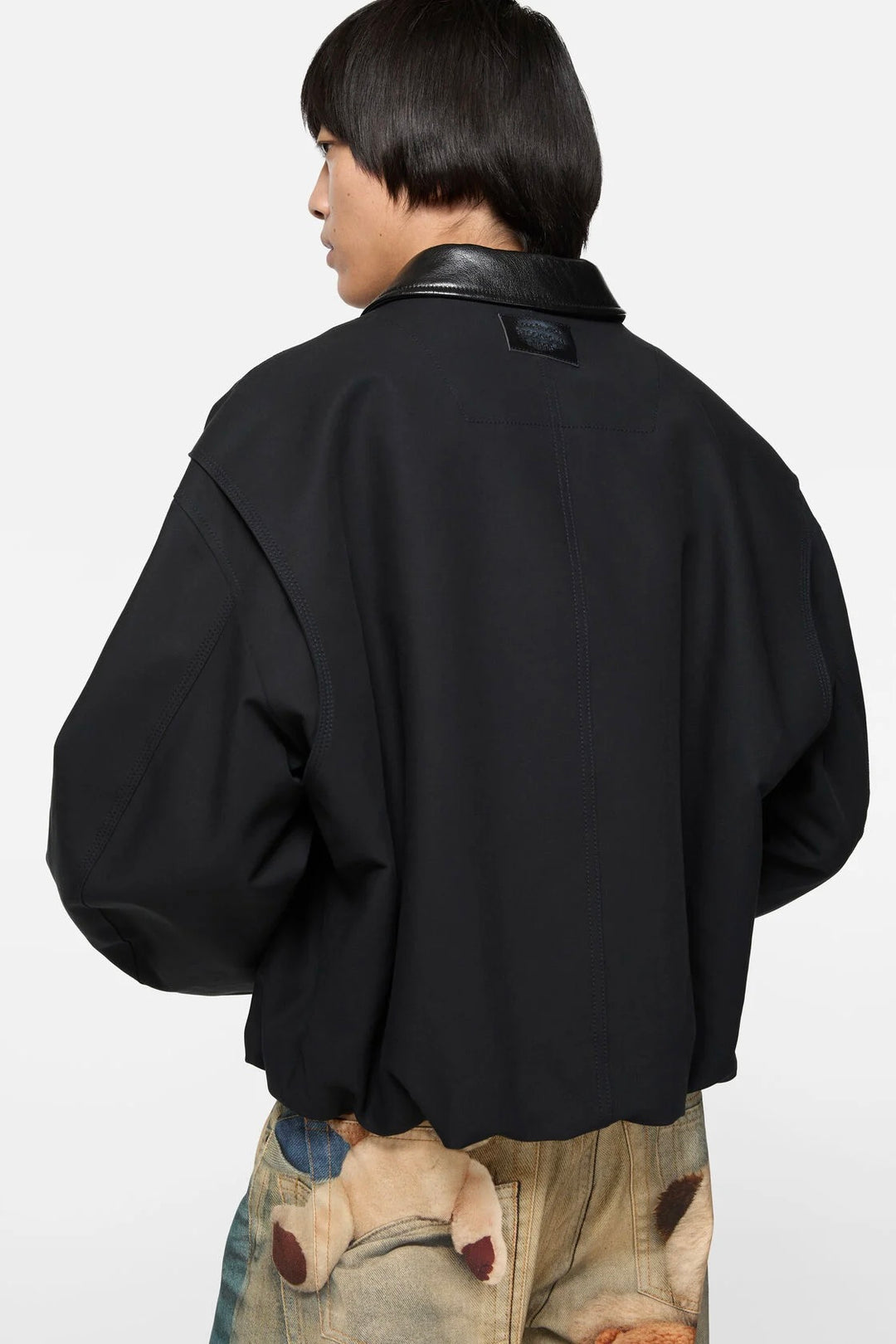 Twill Bomber Jacket Black