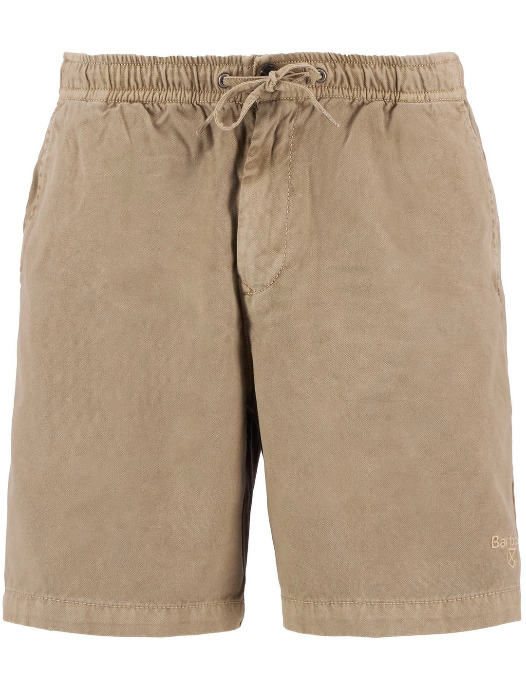 Washed Oxford Relaxed Shorts Stone