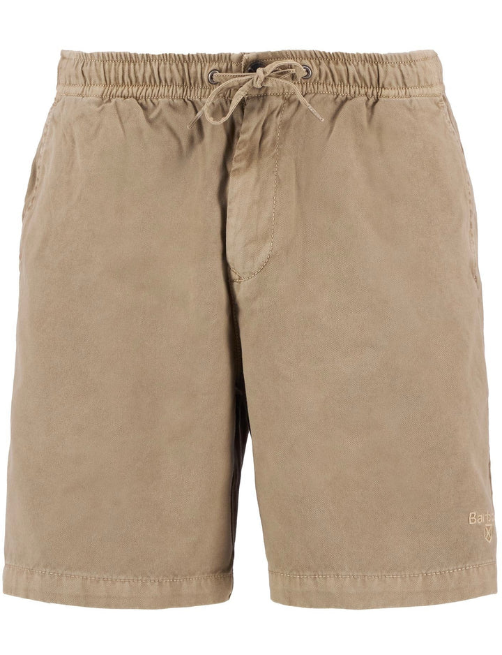 Washed Oxford Relaxed Shorts Stone
