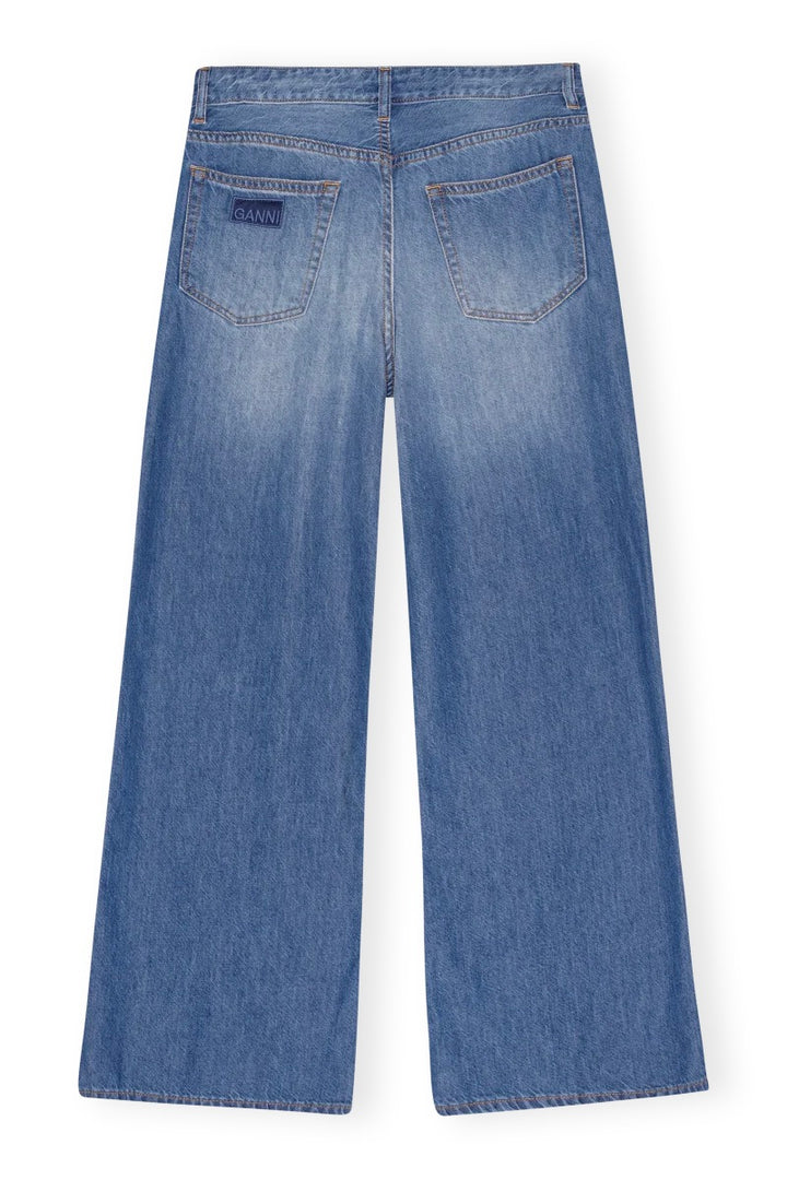 GANNI - Light Denim Wide Jeans - Dale