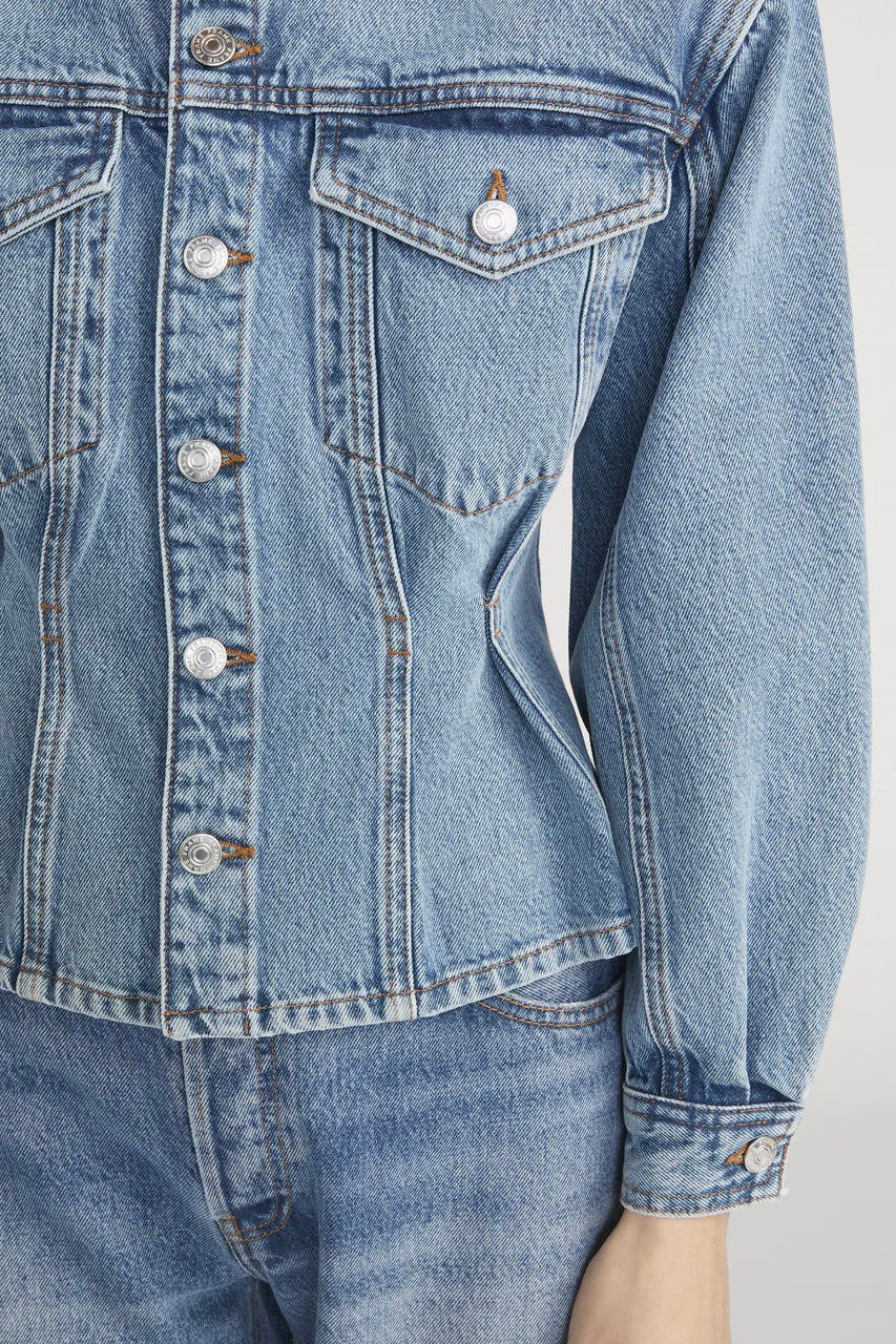 The Nipped Collarless Jacket Umbria