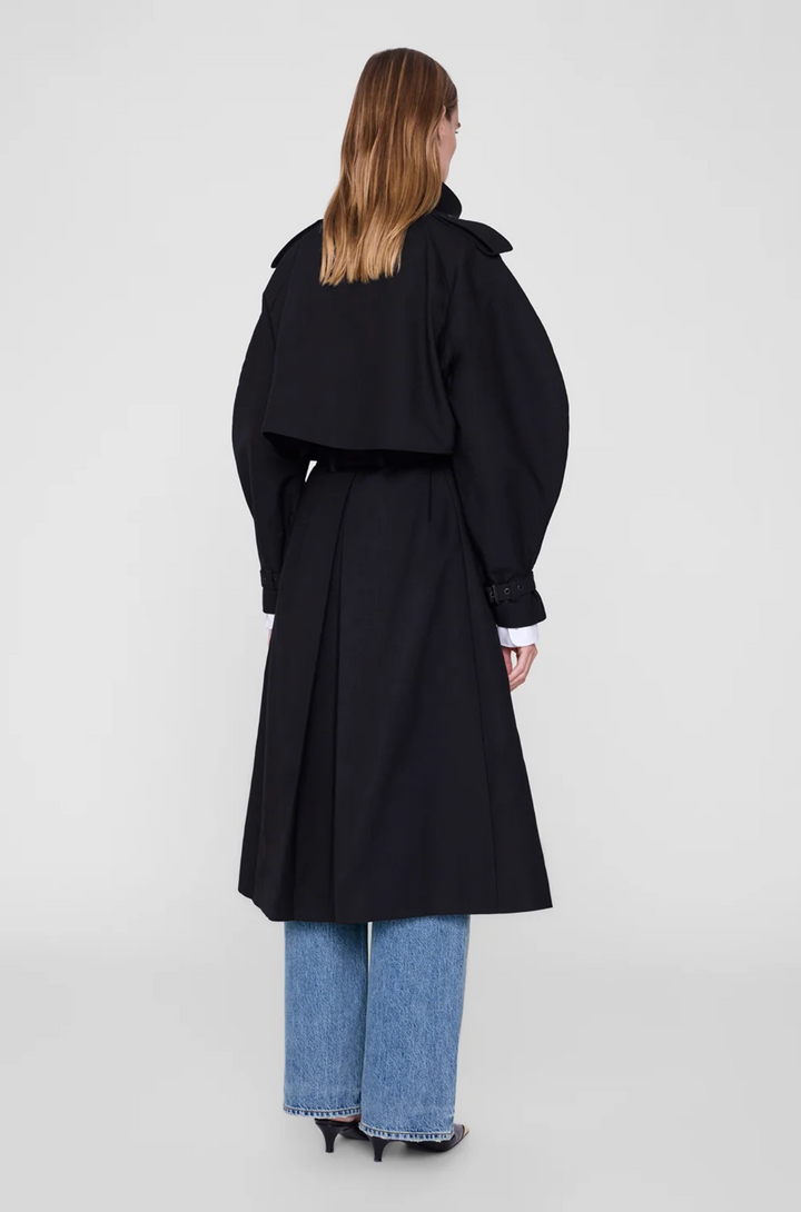 Pascale Maxi Trench Black