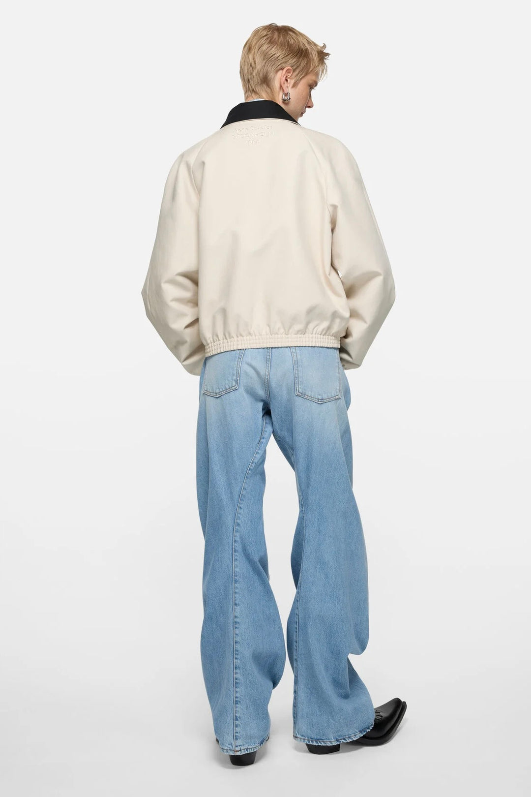 Satin Logo Jacket Light Taupe