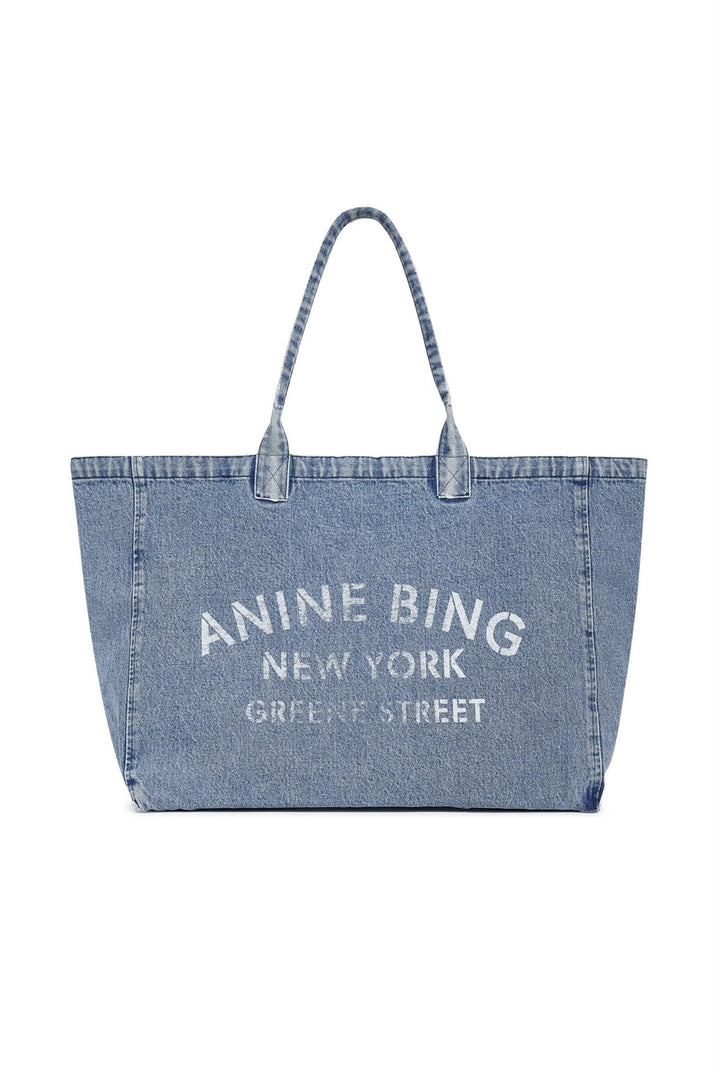 Leo Denim Tote Shadow Blue
