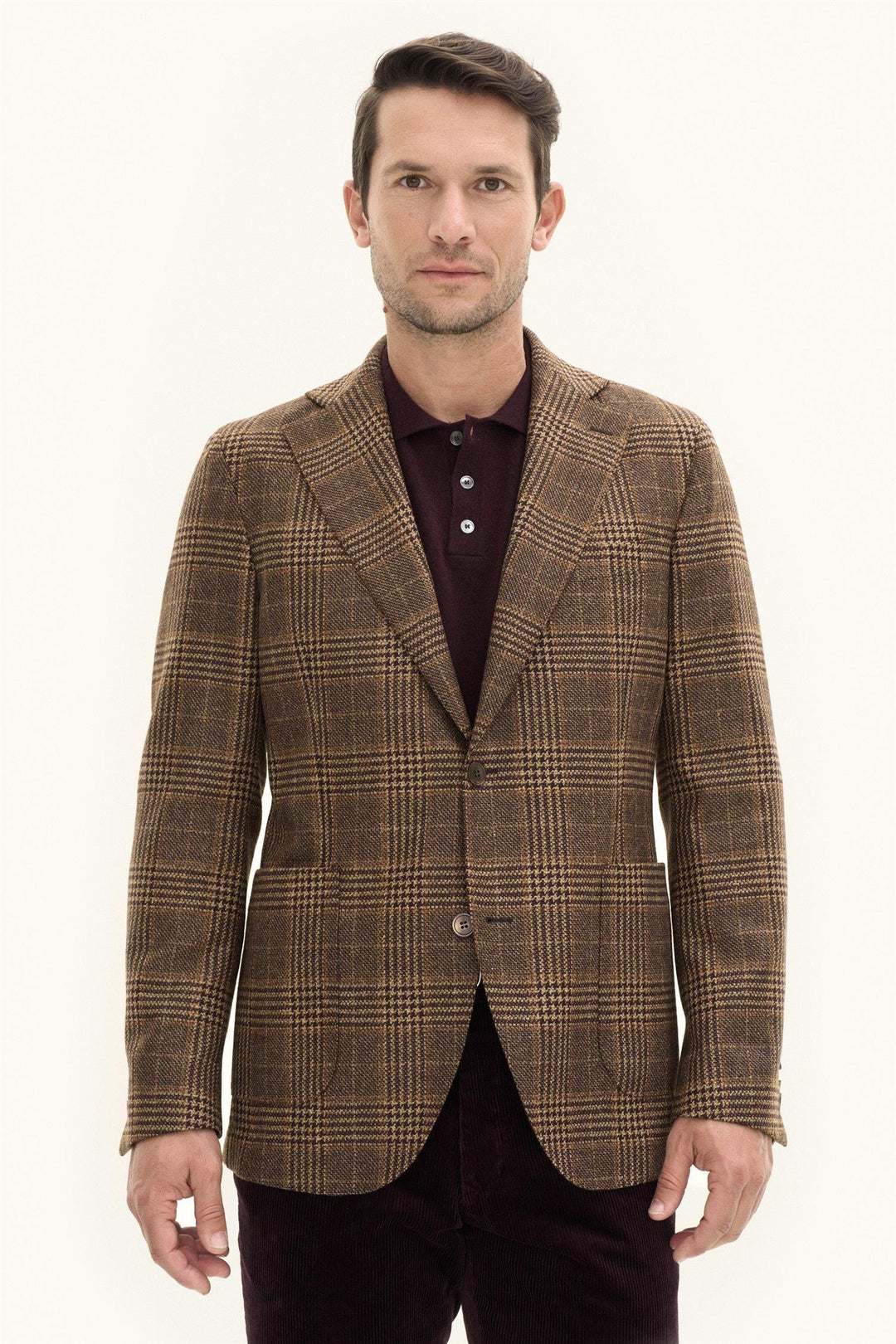 Ferry Patch Soft Blazer Brown Leaf