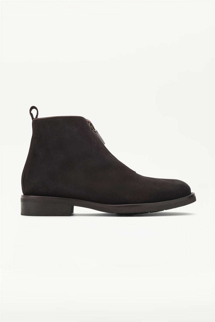 Chelsea Cow Leather Ankle Boots Mocha