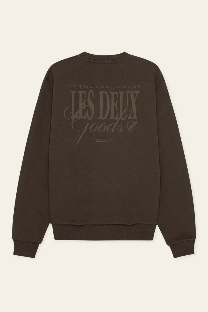 LES DEUX Ben Goods Sweatshirt Turkish Coffee Brown - Dale
