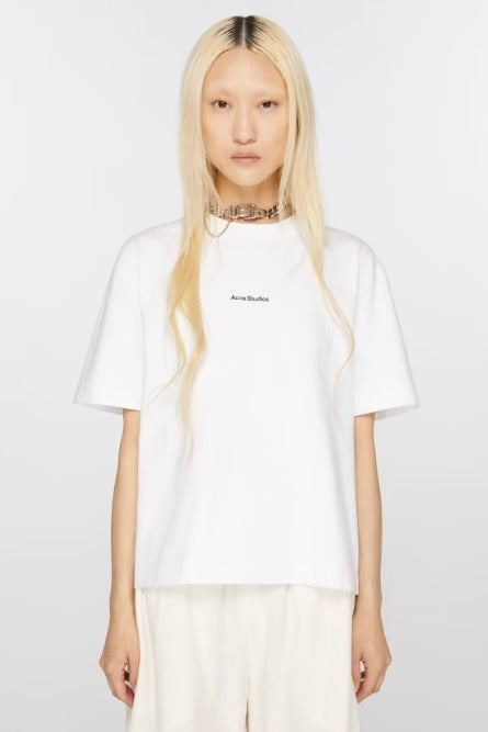 T-Shirt Stamp Logo Relaxed Fit Optic White