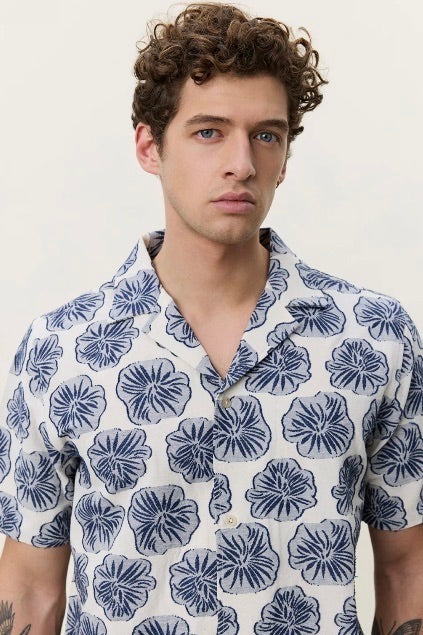 Dahlia Jacquard Short Sleeve Shirt