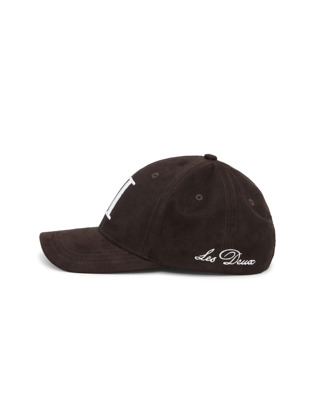 LES DEUX Encore Suede Baseball Cap Turkish Coffee Brown - Dale