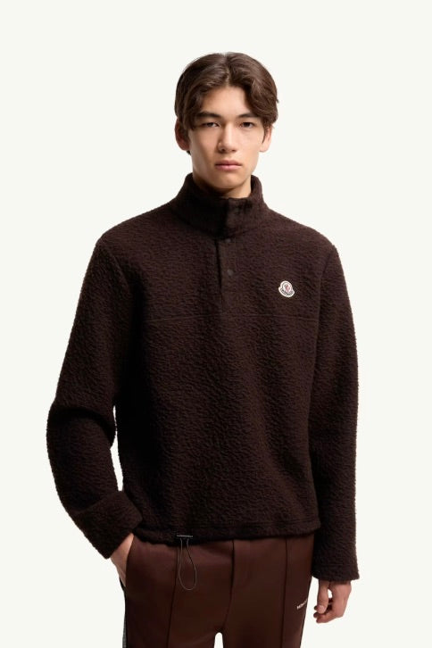 Logo Knit Sweatshirt Dark Brown