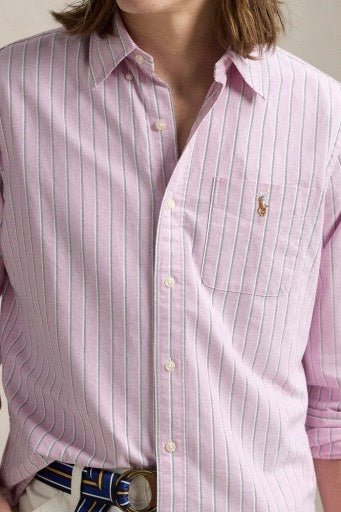 POLO RALPH LAUREN Classic Fit Oxford Shirt Pink Multi - Dale