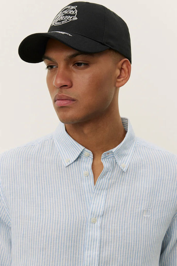 LES DEUX Konrad Stripe Linen Shirt - Dale