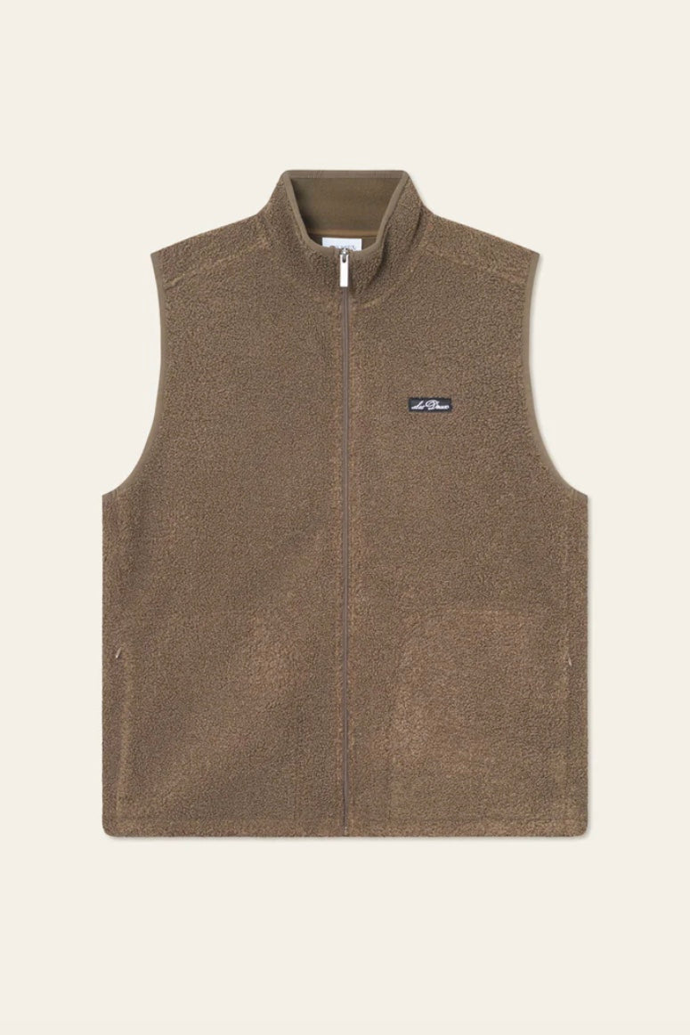 LES DEUX Creed Teddy Vest Teak - Dale