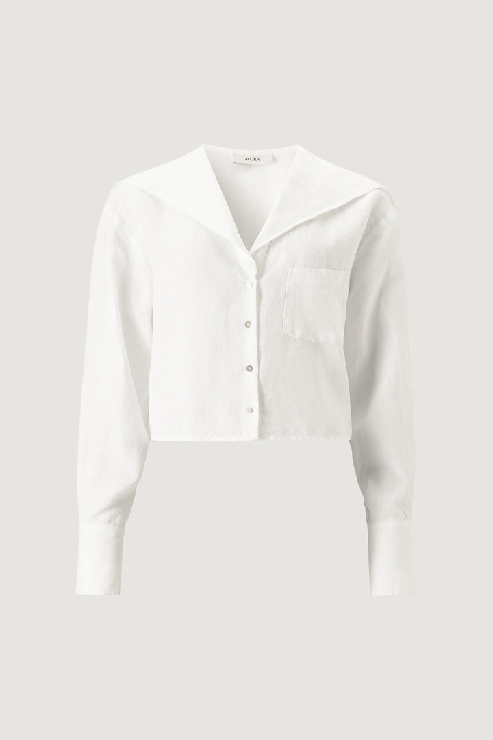 Linen Sailor Shirt White