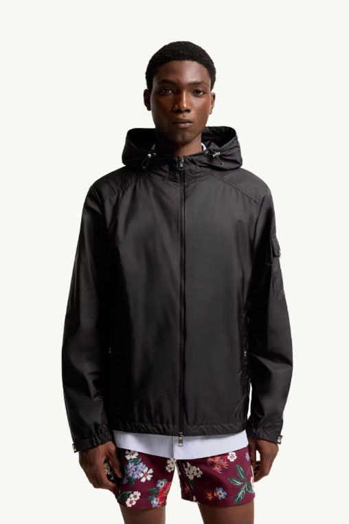 MONCLER Etiache Hooded Rain Jacket Black - Dale