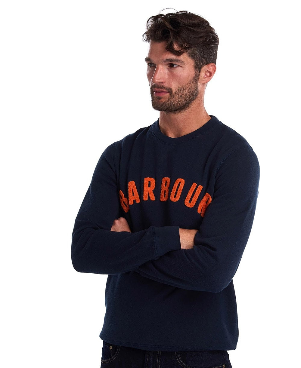 BARBOUR Prep Logo Sweatshirt Navy - Dale