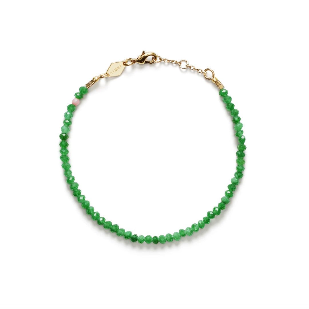 ANNI LU Tan Line Bracelet Green Jade - Dale