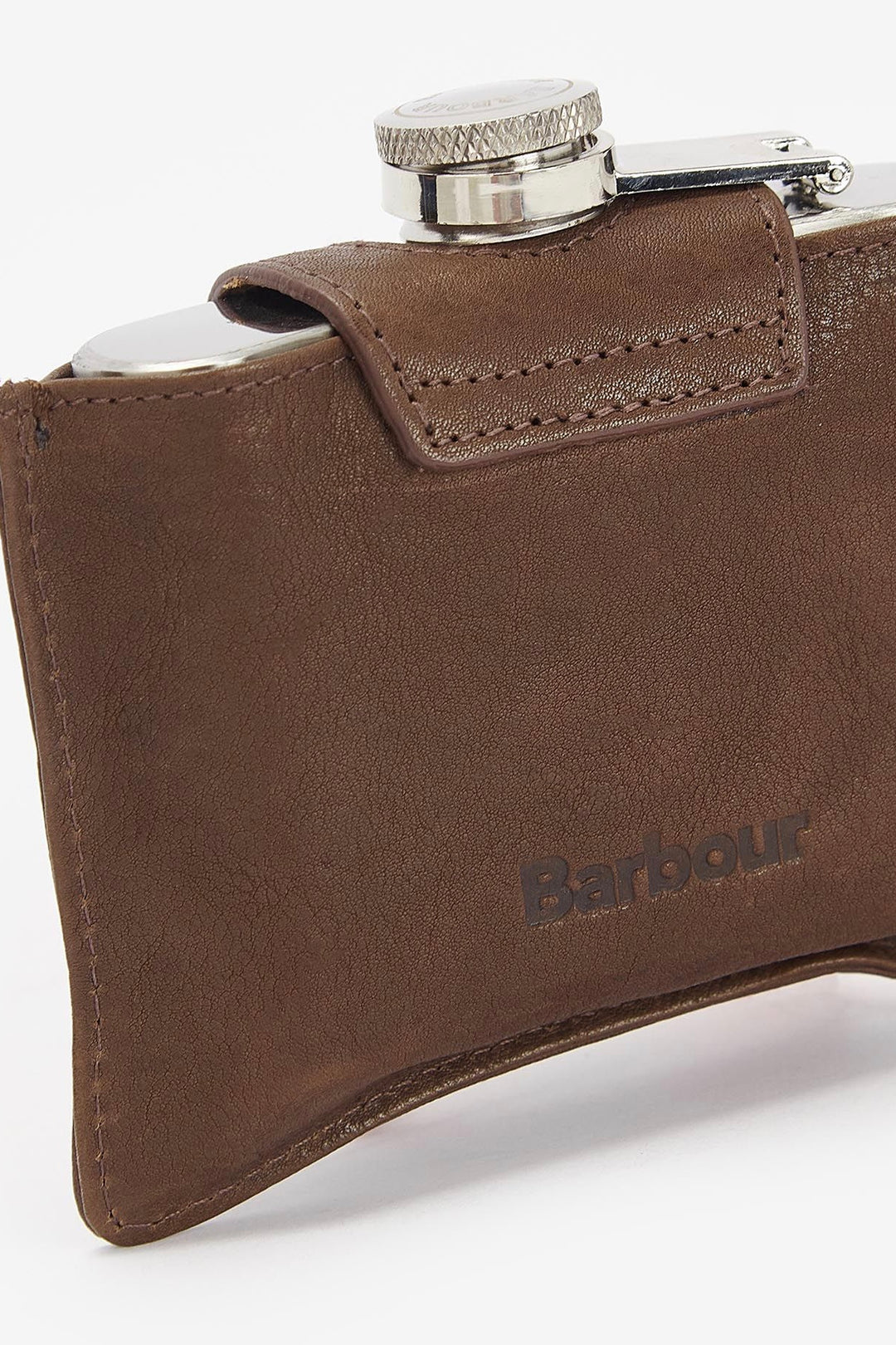 Barbour Hinged Hip Flask 4 oz