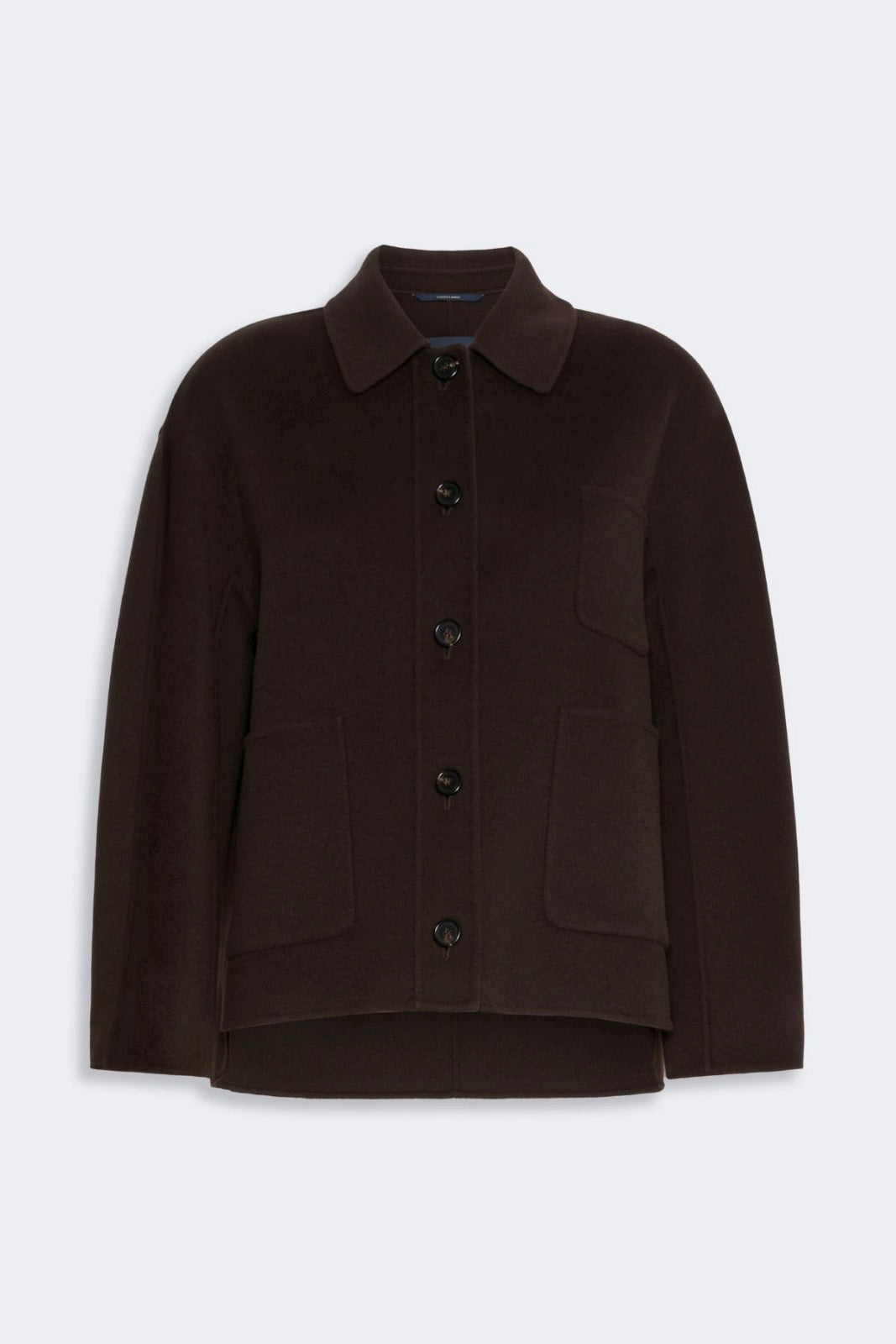Wool Broadcloth Jacket Brown