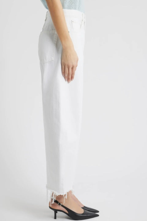 FRAME The Bubble Crop White New Fray - Dale