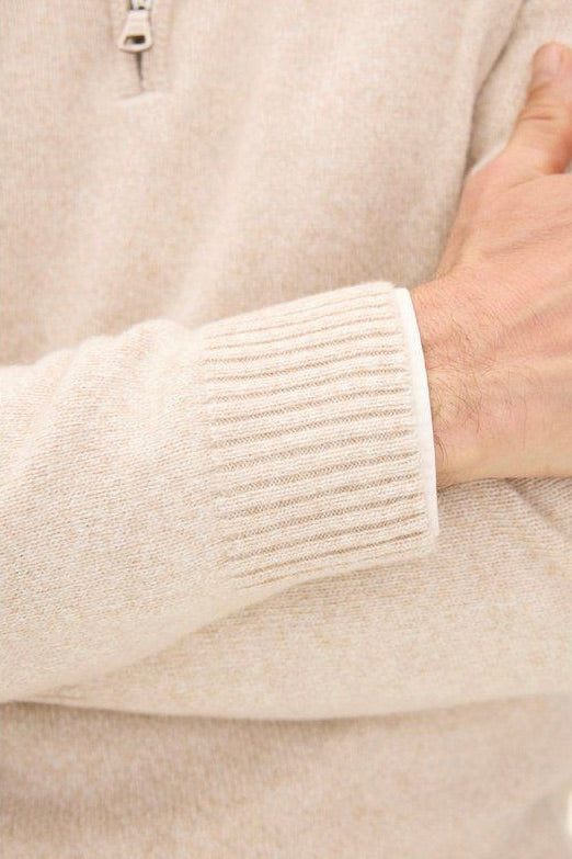 Paul Half Zip Beach Beige
