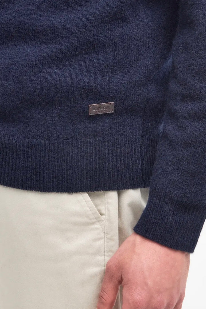 Essential Elbow Patch Jumper Navy